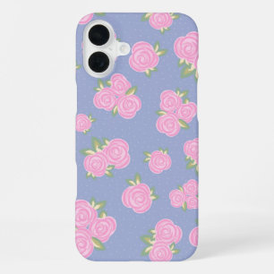 Romantic Antique Rose Design iPhone 16 Plus Case