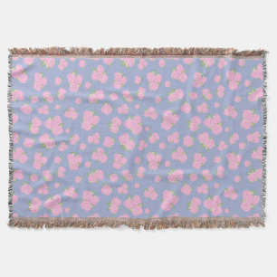 Romantic Antique Rose Design Throw Blanket