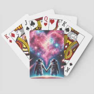 Romantic Astronaut Playing Cards