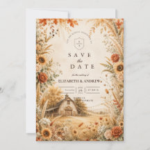 Romantic Autumn Barn Wedding