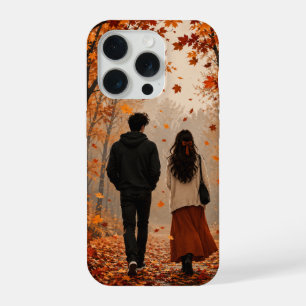 Romantic Autumn Couple iPhone 15 Pro Case Fall F
