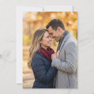 Romantic Autumn Photo Invitation