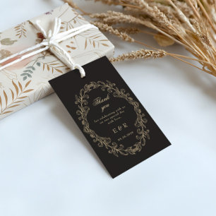 Romantic Baroque Ornate Frame Wedding Gift Tags