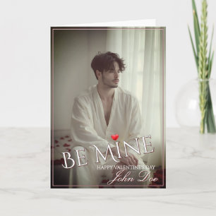 Romantic Be Mine Valentine Design Card