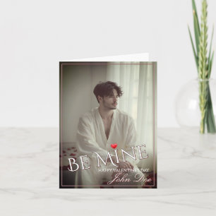 Romantic Be Mine Valentine Design Thank You Card