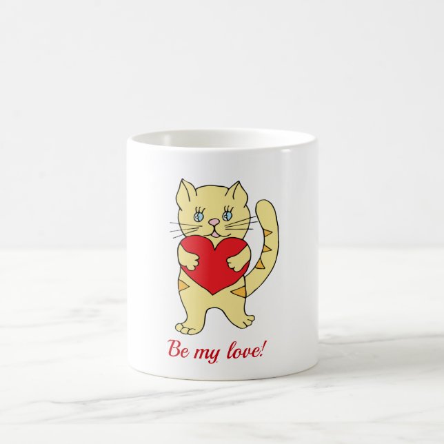 Romantic Be my love! Valentine's Day Coffee Mug (Center)