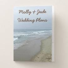 Romantic Beach Wedding Planning Folders