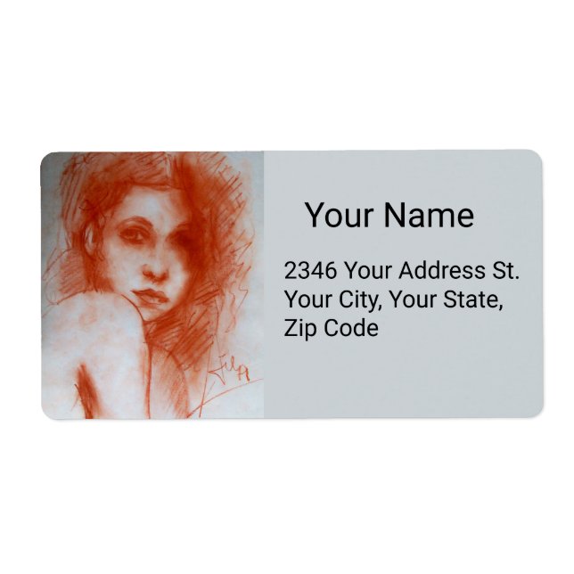 ROMANTIC BEAUTY / Woman Portrait in Sepia Brown (Front)