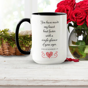 Romantic 💌 Bible Verse Song of Solomon Quote Mug