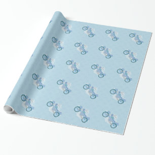 Romantic Biker Motorcycle Wedding Gift Wrap