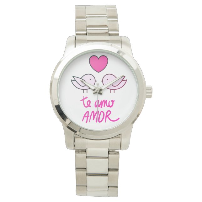 romantic bird clock watch (Front)