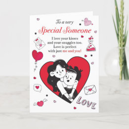 Romantic Birthday Love Heart Card for Partner