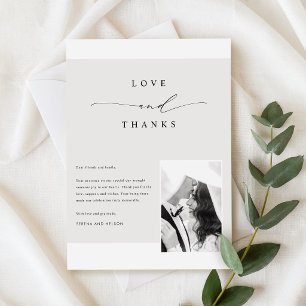 Romantic Black Tie Photo Wedding Invitation