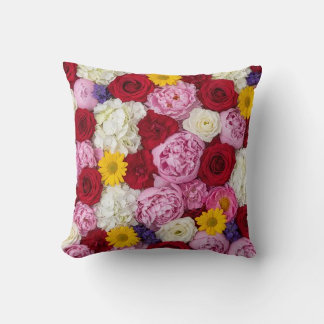 Romantic Bloom Wall Accent Cushion (Front)