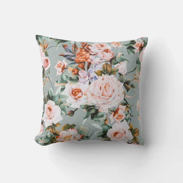 Romantic Blossom Haven Cushion (Front)