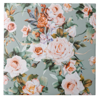 Romantic Blossom Haven Tile