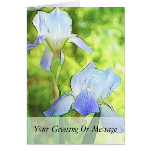Romantic Blue Irises