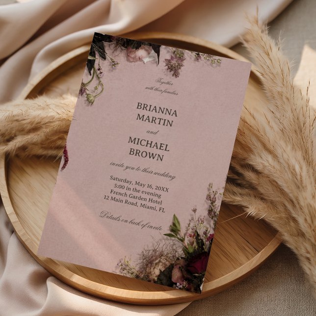 Romantic Blush Floral Invitation (Creator Uploaded)