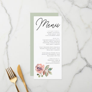 Romantic Blush Mauve Horizontal Save the Date Card