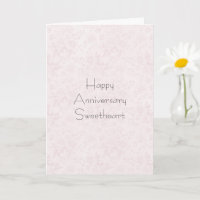 Romantic Blush Pink Floral Anniversary