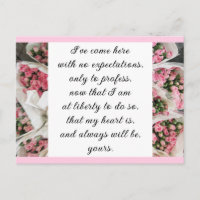 Romantic Blush Pink Floral Jane Austen Love Quote