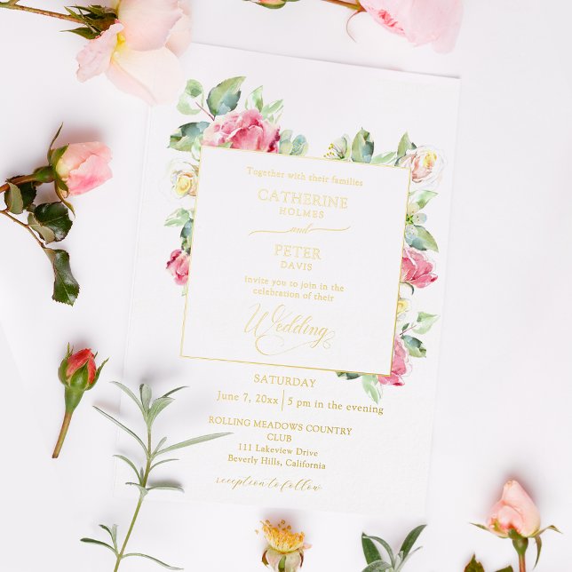 Romantic Blush Pink/Ivory Watercolor Roses Wedding (Creator Uploaded)