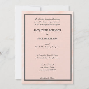Romantic Blush Watercolor Wash Wedding Invitations