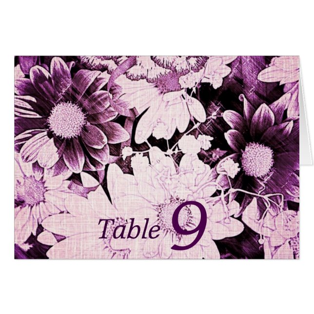 romantic bohemian purple daisy wedding (Front Horizontal)