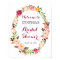 Romantic Boho Floral Wreath Bridal Shower Sign