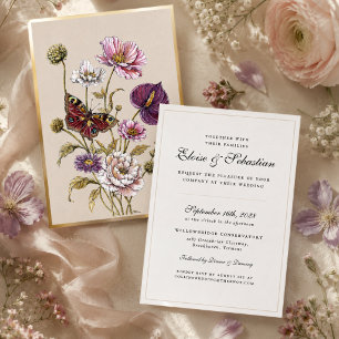 Romantic Botanical Butterfly All In One Wedding