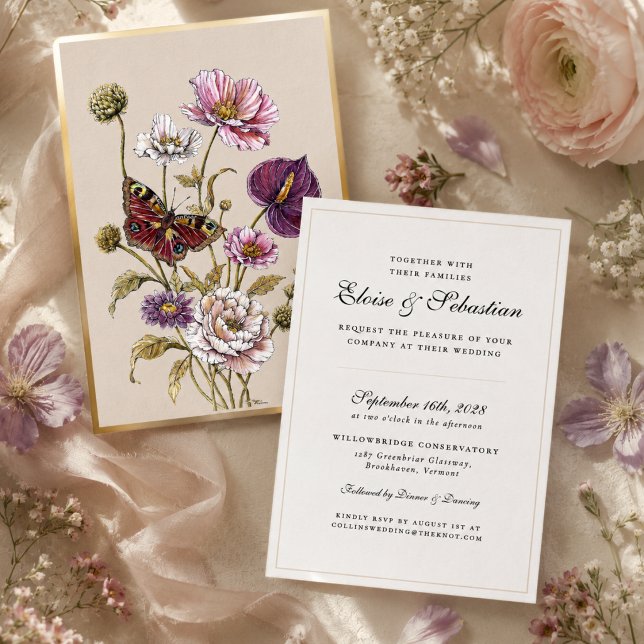 Romantic Botanical Butterfly All In One Wedding (Creator Uploaded)