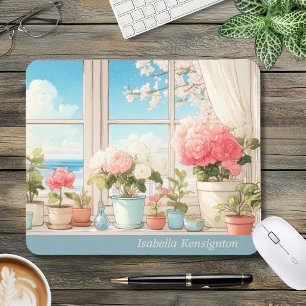 Romantic Botanical Personalised Mouse Pad