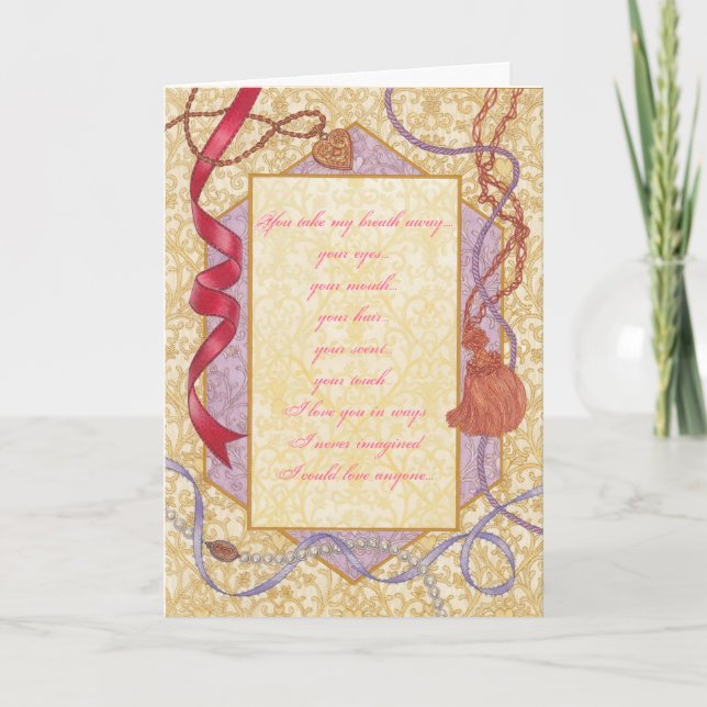 Romantic Boudoir Valentine Card (Front)