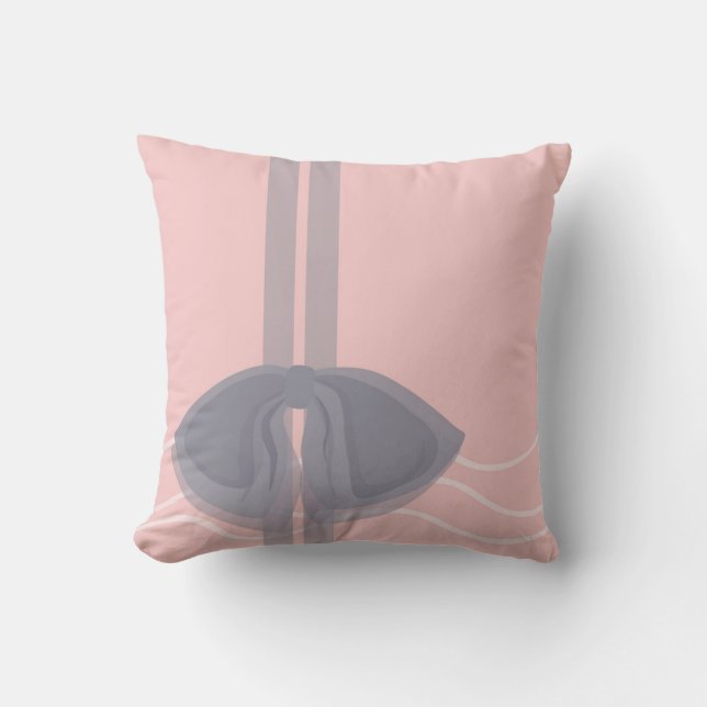 Romantic Bow Pillow (Front)