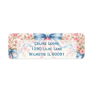 Romantic bows and floral 