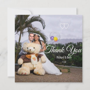 Romantic Bride & Groom Thank You Wedding