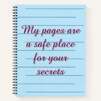 Romantic Burgundy & Blue Secret Keeper Notebook
