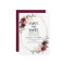 Romantic Burgundy Blush Pink Botanical Geometric