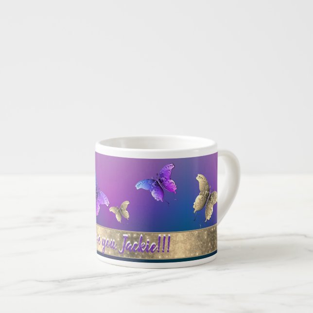 Romantic Butterfly  w/Text Speciality Mug (Front Right)