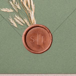 Romantic Calligraphy Monogram Wedding Wax Seal Sticker<br><div class="desc">This romantic calligraphy monogram wedding wax seal sticker is perfect for a simple wedding invitation envelope. The design coordinates seamlessly with the Romantic Calligraphy Collection by Fresh and Yummy Paperie. Personalise it with the initials of the couple.</div>