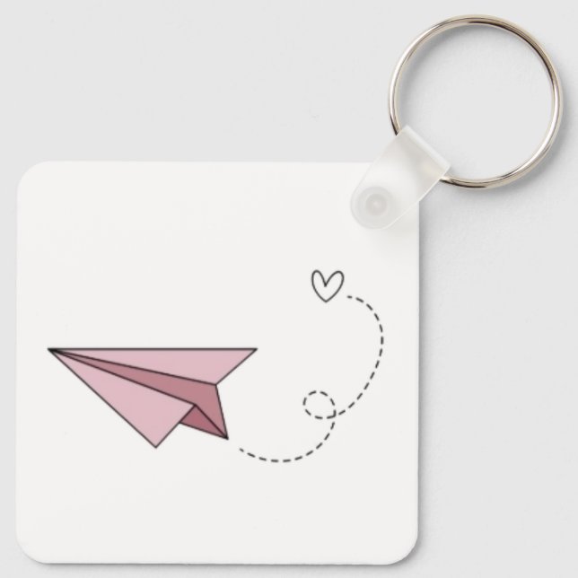 Romantic Camping Sunset - Keychain (Back)