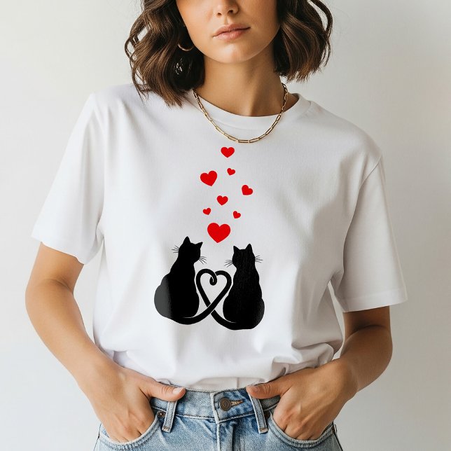 Romantic Cat Lover T-Shirt | Valentine's Day Gift  (Creator Uploaded)