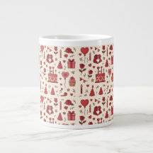 Romantic Celebration Doodle Pattern