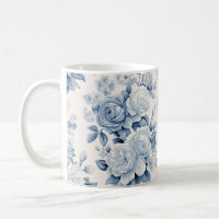 Romantic Chic Antique Dusty Blue Roses