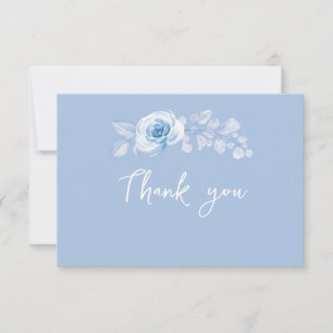 Romantic Chic Floral Wedding Thank You Cards