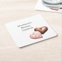 Romantic Chocolate Strawberry Hearts Bridal Shower