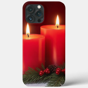 Romantic Christmas Candles Phone Case