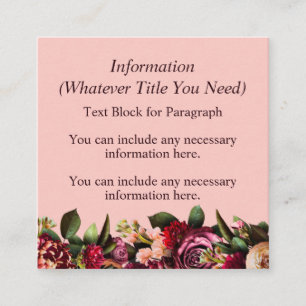 Romantic Chrysanthemum Enclosure Card