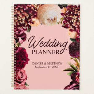 Romantic Chrysanthemum on Gossamer Pink Planner