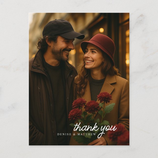 Romantic Chrysanthemum on Gossamer Pink Postcard (Front)